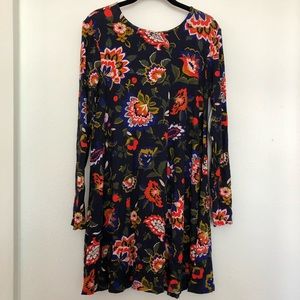 NWT Floral Jersey Swing Dress